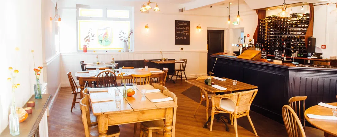The Heathcock pub-restaurant on Bridge Street in Llandaff