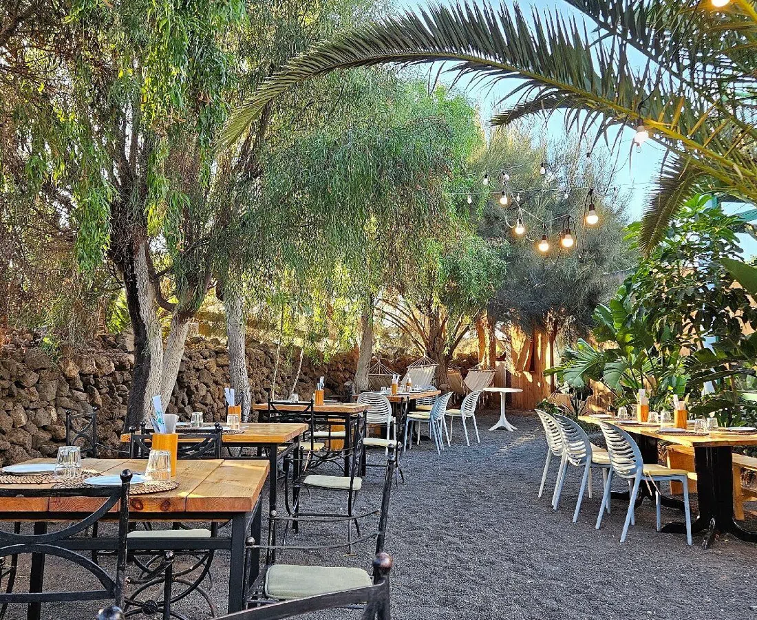 the courtyard at Secret Garden by Surfescape in Lajares