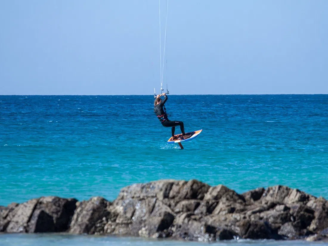 kitesurf lesson equipment at MAGMA Kitesurf School in Lajares