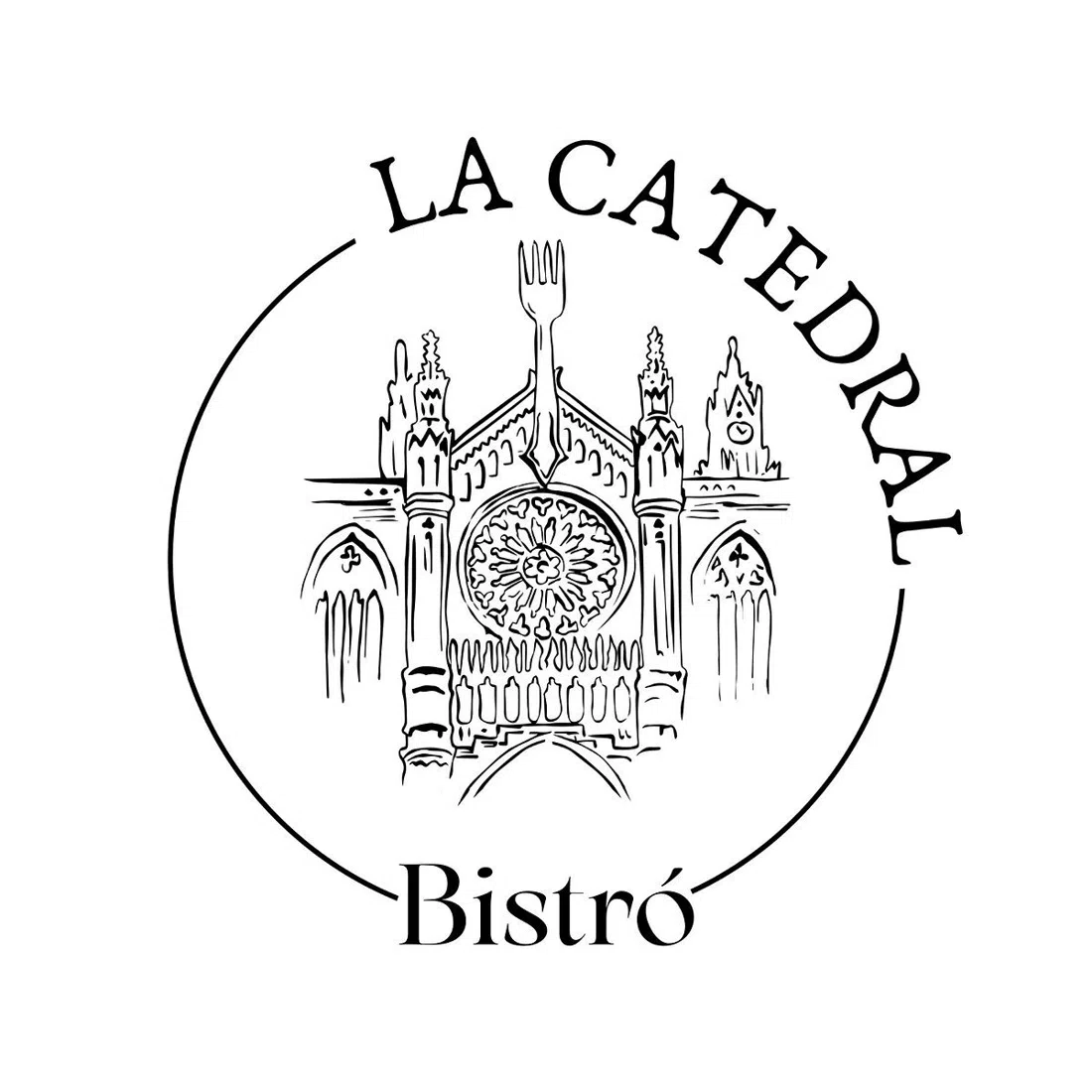 a table set for dinner at La Catedral Bistró in Arucas
