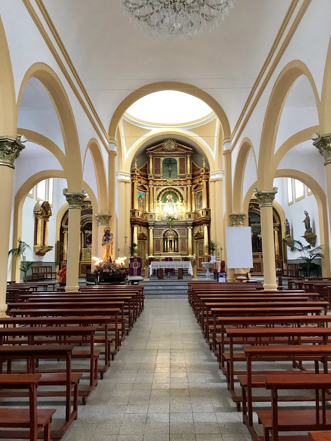 the Church of Nuestra Señora del Socorro in the centre of Tejeda village