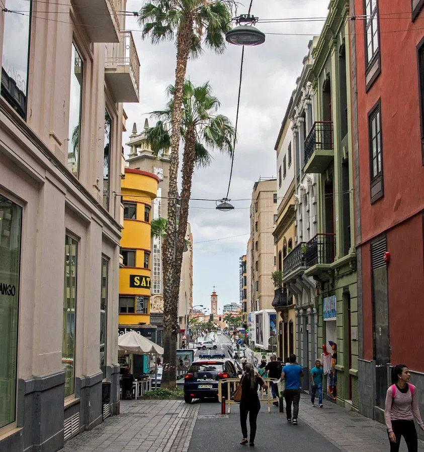 Calle del Castillo pedestrianised shopping street in Santa Cruz de Tenerife