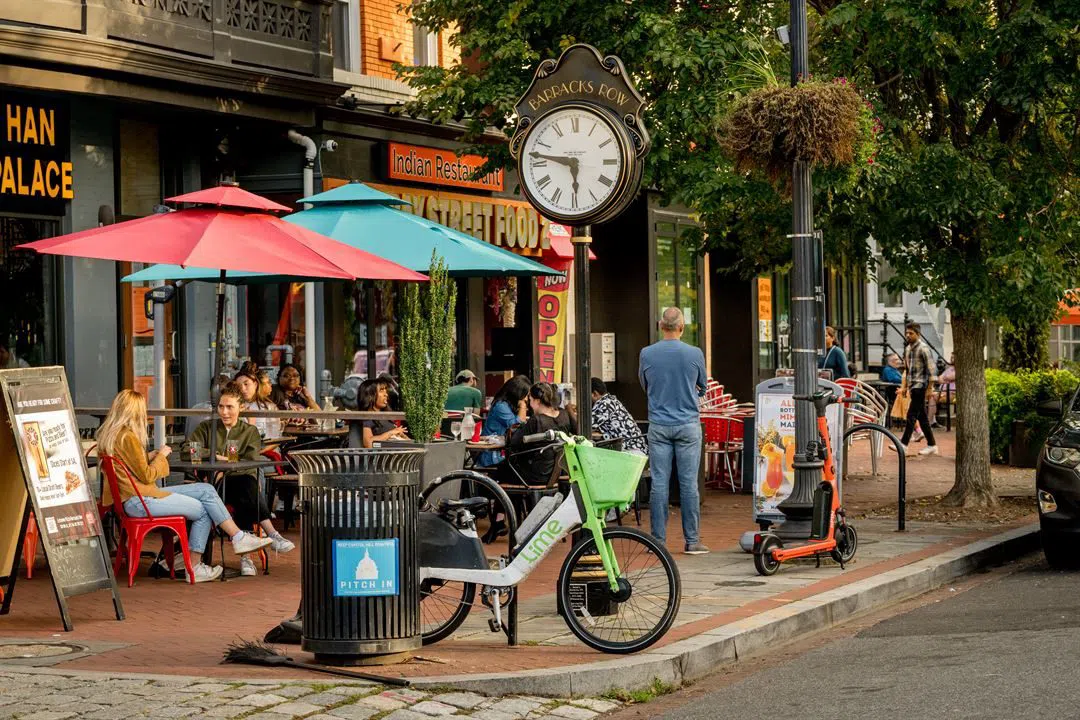 Barracks Row street scene, 8th Street SE