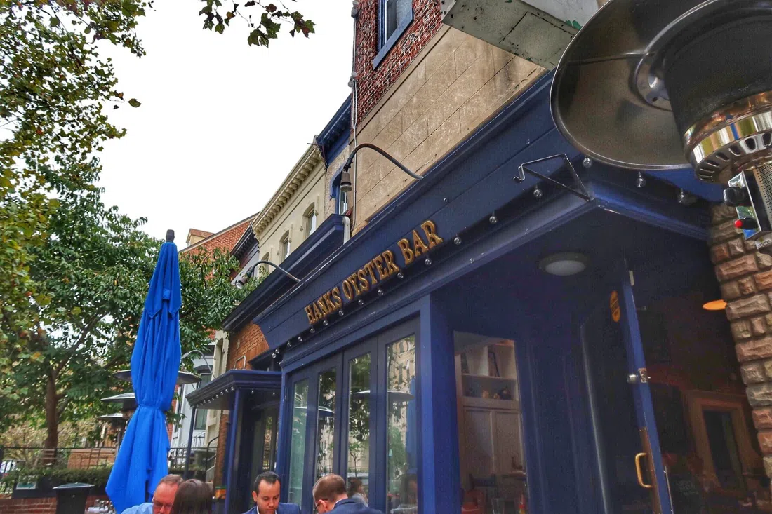 Hank's Oyster Bar patio on 17th Street