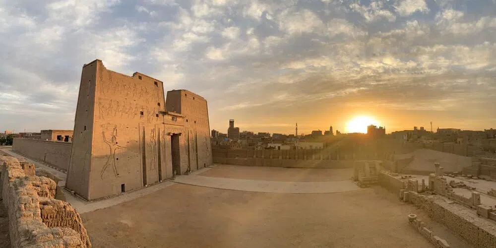 Tell Edfu mound and Old Kingdom mastaba field, Luxor