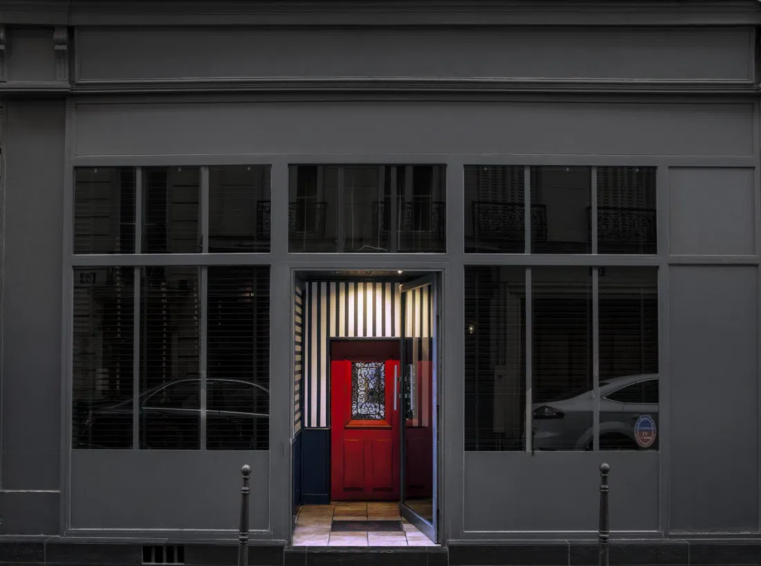 Little Red Door cocktail bar on rue Charlot