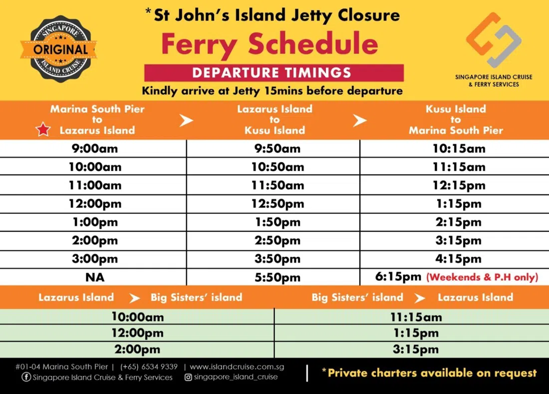 Singapore Island Cruise & Ferry Services (Marina South Pier), Singapore