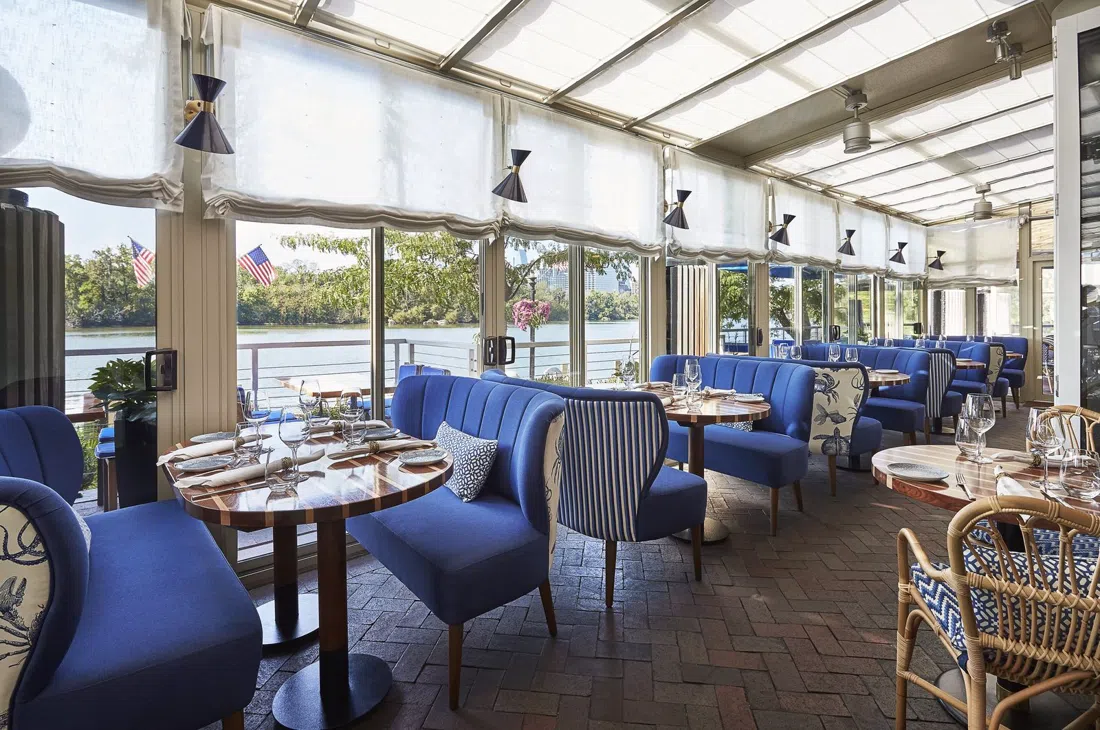 Fiola Mare restaurant on the K Street waterfront, Georgetown