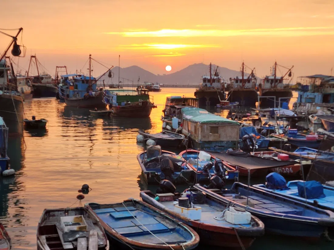 Cheung Chau village and the Praya, Hong Kong