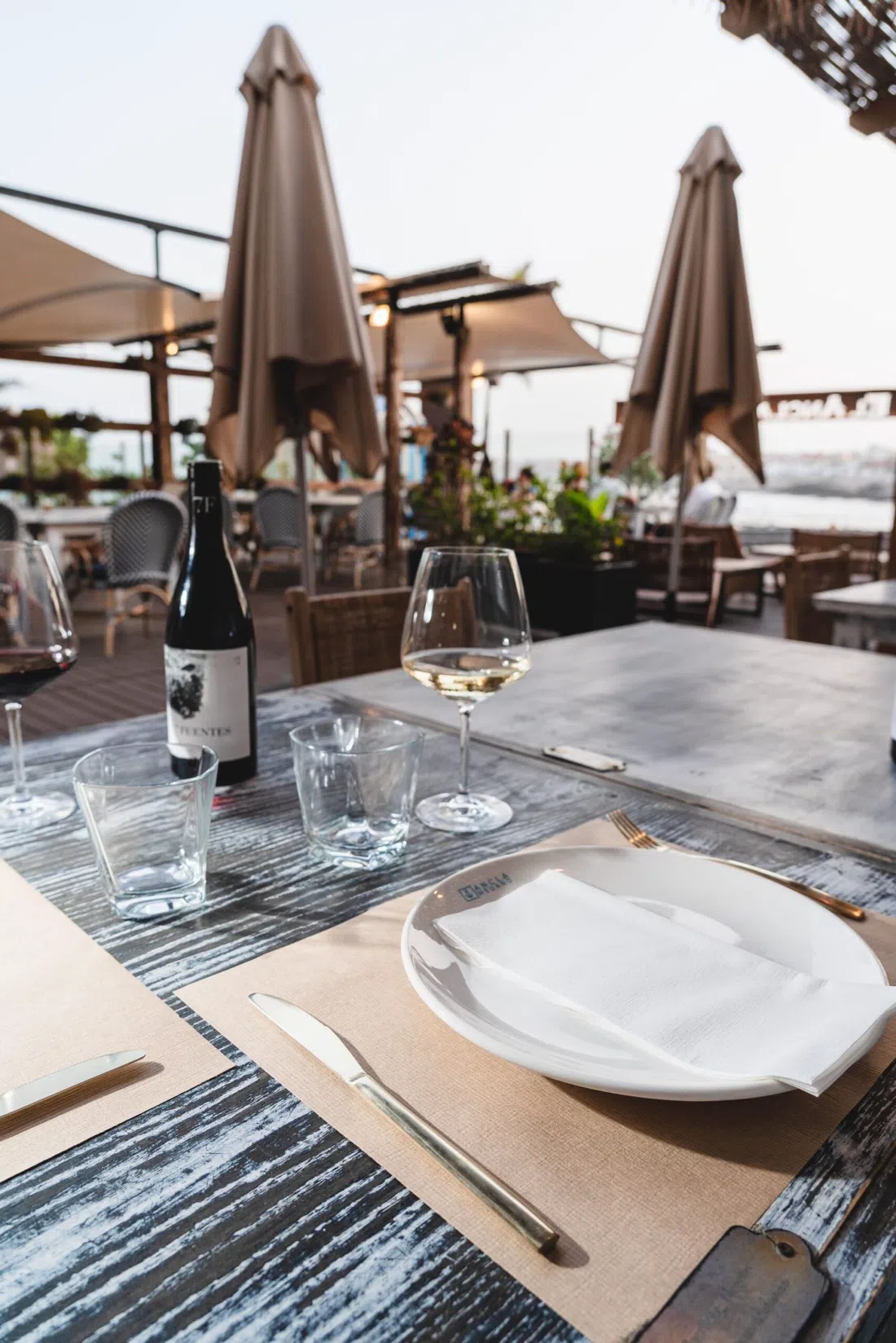 El Ancla restaurant in El Médano, Canarian cooking just back from the seafront