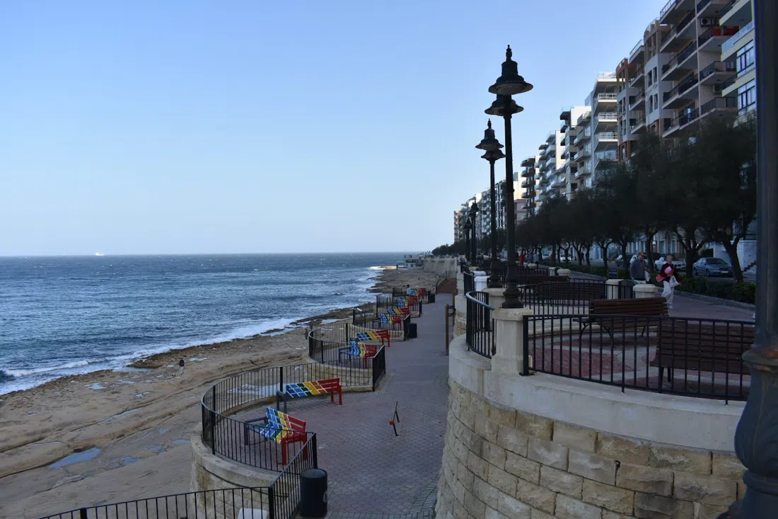 Sliema–St Julian's coastal promenade (Tower Road), St Julian's